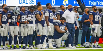 First Cowboys Player Ever Kneels at the National Anthem