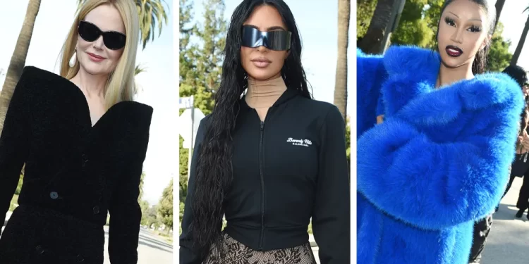 Stars Shine In Exquisite Ensembles at the Balenciaga L.A. Show